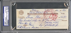 Jimmy Carter Signed Plains Mercantile Co Check (dated 1960) 